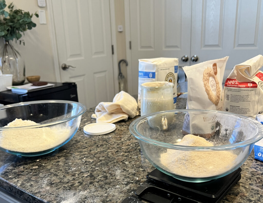 Sour dough baking